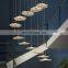 Modern LED Pendant Light Nordic Ceiling Hanging Lamp For Living Room Villa Hollow Staircase Lotus Leaf Chandelier