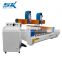 Double Heads 3D Granite Stone Cutting CNC Marble Stone Engraving Machine 1325