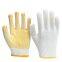 PVC dotted Knitted Cotton gloves safety hand protective gloves