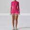 Front Zipper Onesie Hot Sale Shorts Jumpsuits Women Sweat Wicking Tight Long Sleeve Gym Rompers