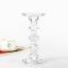 Clear Crystal Glass Pillar Candle Stand Glass Tea Light Tealight Candle Stick Holders For Church Wedding Table Decorations