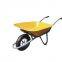 WB6400 Heavy Duty Garden Construction Wheelbarrow Sri Lanka South Africa Wheel Hot-selling Barrow with Load 100kg Solid Wheel Wheel Garden Construction