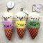 Plush Ice Cream Cane Keychain/Soft Stuffed 11cm High Keychain/Mini Simling Cream Cane Keychain