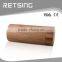 Bamboo material cylinder sunglass case walnut wood