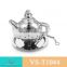 Gold plating tea pot shaped E tea infuser