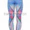 High waist gym compression yoga pants/sublimation printed yoga pants/custom colorful yoga pants