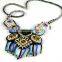 Bohemian style wooden beaded neckline collar design, indian style collar trimming for wedding dresses