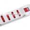 2014 new switched Italian socket power strip surge protector 4 outlets