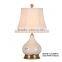Linen Lampshade Lighted in Natural