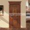 China elegant pure wooden single flower door design