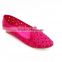 latest design fashion casual ladies flat shoes comfort pu leather lady shoe with embroidered