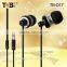 Bulk items mobile accessories free sample fashion earplugs metal housing earphones