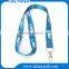 Wholesale cheap custom silk screen printing polyester neck lanyard