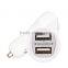 China supplier new 2 ports usb car charger adapter for moible phone