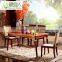 Vogue Design 6 Seat Rectangular Wooden Dining Table Chair Set