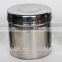 2015 New Product Round Stainless Steel Food Storage Spice Jars Pots Canisters Containers Rust Proof/herbs and spices Jars