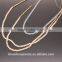 Three Layer Strand Acrylic Beads Choker Layer Necklace