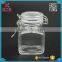 IN stock 100ml square Airtight Seal Lock Lid Glass Jar for Kitchen / Kitchen Glass Jar with pull-ring lid