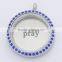 Hot sell for Living Memory locket mum love daughter floating charms plates