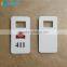 Plastic Retangular Imprinted Key Tags with Logo & Numbers