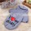 Yiwu Berry 4 Color 4 Size I Love My Daddy Mommy Winter Dog Cotton Sweater