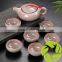 Wholesale Premium Ceramic Teapot Environmental Protection Pottery Tea Set Ice Cracked Teaset 1 Teapot 6pcs Tea Cup