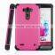 Double Hard PC+TPU Hybrid Colorful Shell Case popular tough Rubber Oil Cover for LG G3