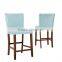 Hot sales Sky Blue Upholstered Counter Stools bar furniture