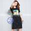 Custom Wholesale 100 Cotton Summer Casual Full Printed Lady Dress