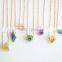 Amethyst, Apatite, Rose Quartz, Citrine, Prehnite, Blue Kyanite, Gem, Geometric Boho Stone Necklace,Raw Crystal Necklace,