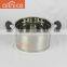 Korean style 3pcs induction stainless steel cooking pot set with double bottom