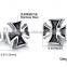 High Quality Fashion Stainless Steel Cross Earrings For Men