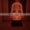 3D LED Lamp Light USB Skull Colorful Night Light for Wedding Deco Innovative Christmas Gift Present