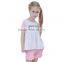 Wholesale fashion apparel children boutique clothing baby girls set
