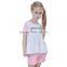 Wholesale fashion apparel children boutique clothing baby girls set