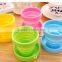 Food grade heat resistance folding silicone cup for travel outdoor camping