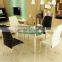 PU Leather Chromed Metal Contemporary Dining Chair