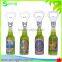 New liquid insert opener custom beer bottle shape bottle opener with magnet Fridge sticker