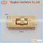 Zinc alloy handbag hardware fitting ,rectangle handbag lock,turn lock,
