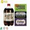 2016 Self Adhesive UV Offset Printing plastic labels wine bottle sticky label