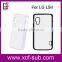 2D blank sublimation cases for LG L5II , hard plastic case, removable back shell, black and white colors