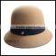 new fashion floppy bucket hats blank wool felt hats with bowknot wholesale