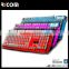 2016 New LED Illuminated Ergonomic Gaming Keyboard USB Multimedia Backlight Backlit Ultra-thin Keyboard--LK613--Shenzhen Ricom