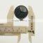 plastic black round shank button for coat