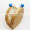 2015 new arrival wooden semicircular hardbox clutch bag