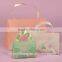ribbon handle plastic mini purses style box