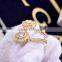 CZ zirconia precious stone fashion circular dangle earrings