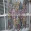Beautiful 100% polyester flower printed voile window curtain fabric