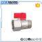 ART.1065 15mm 18mm 22mm CXC Fully Forged Solder Ends In-line Full Port Sweat Lead Free Brass Ball Valve with long steel handle