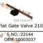 Schwing Flat Gate Valve 210 OEM 10003037 Concrete Pump spare parts for Putzmeister Zoomlion Sany JUNJIN
